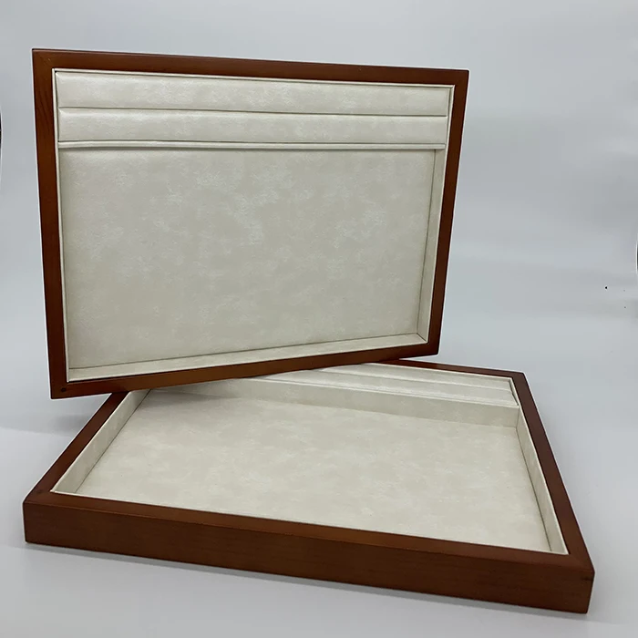 XIANGYU Factory Wholesale Custom Special Paint Wood Serving Jewelry Ring Necklace Trays