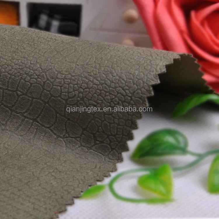 Factory price sanded 100% polyester soft microfiber upholstery material