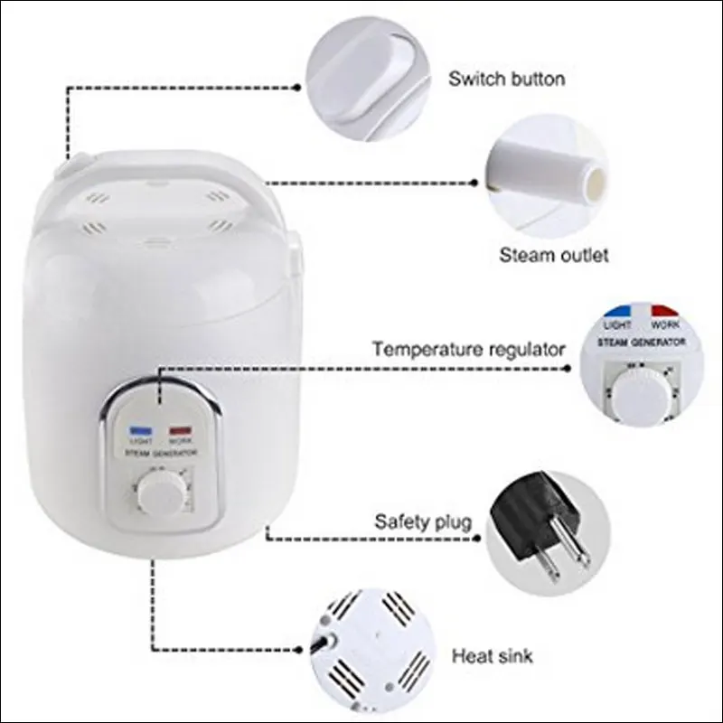 Портативный нагреватель для сауны, полипропиленовый пластиковый горшок, пароварка для сауны внутри