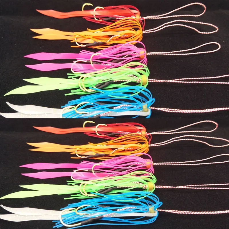 New product high carbon steel assist hook fishing hook silicone skirt fishing accessories tackle slider jig hook