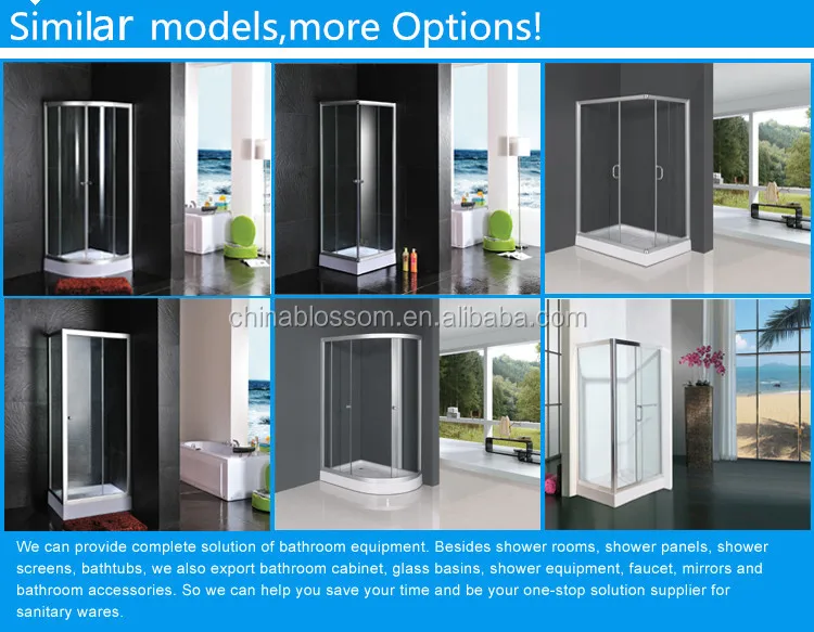 Bathroom corner sliding door shower cabin glass shower cabin price