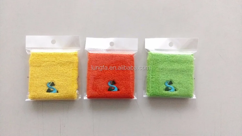 
Embroidery Sport terry wristband sweatband 