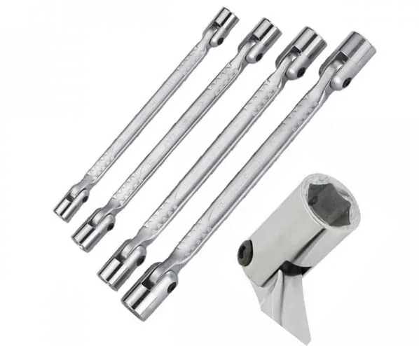 double hex end Flexible socket wrench