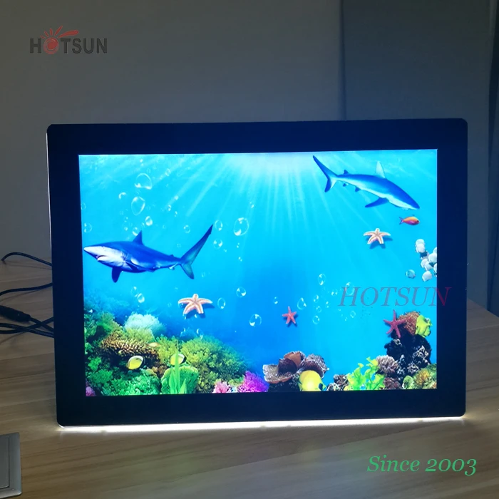 double side window real led display sign frame led picture frames window Advertising Acrylic Light Box