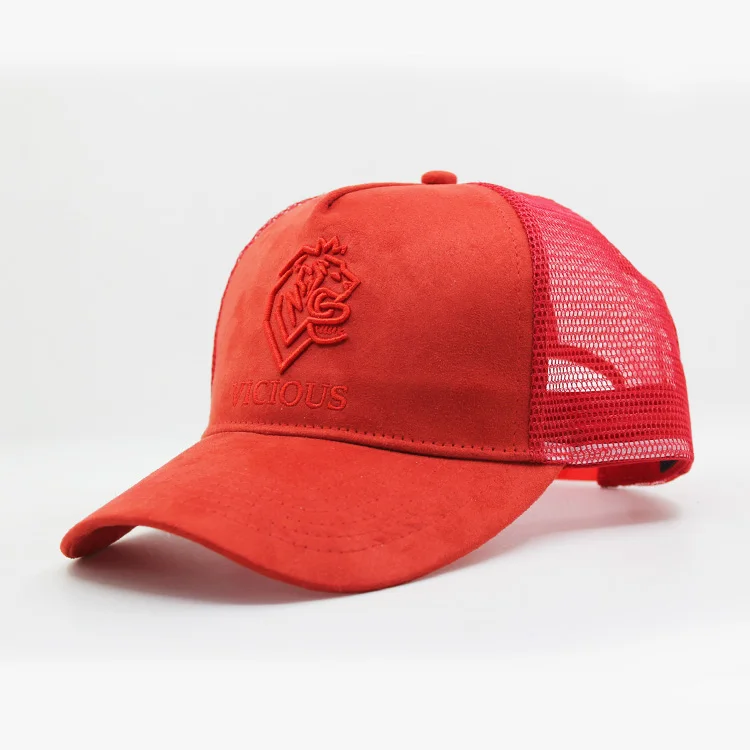 Custom 3D Letters Embroidered 5 Panel Country Trucker Hats Outer Door Suede Cap Hats with custom logo and brand GUANGDONG hats