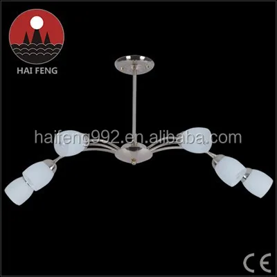 Простой дизайн и элегантный стиль люстра стекла / белый стекло семья подвесные