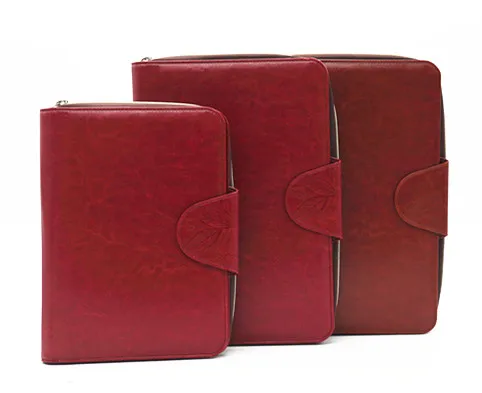 
Wholesale 6 Metal ring binder file folder/slide document holder portfolio 