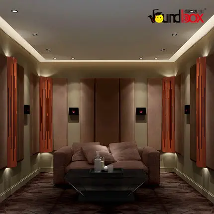 Wooden Stylish Acoustic Diffusion Solution for Home Theater, Studio and Audiovisual Rooms Diffuser Acoustic Panel HF-ARC I