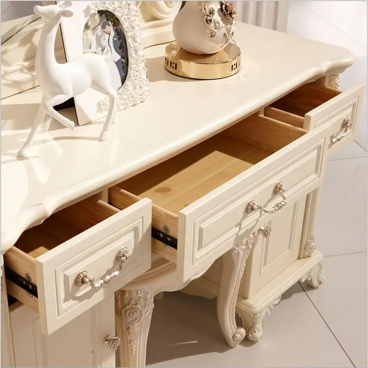 
European mirror table antique bedroom dresser French furniture french dressing table p10142 