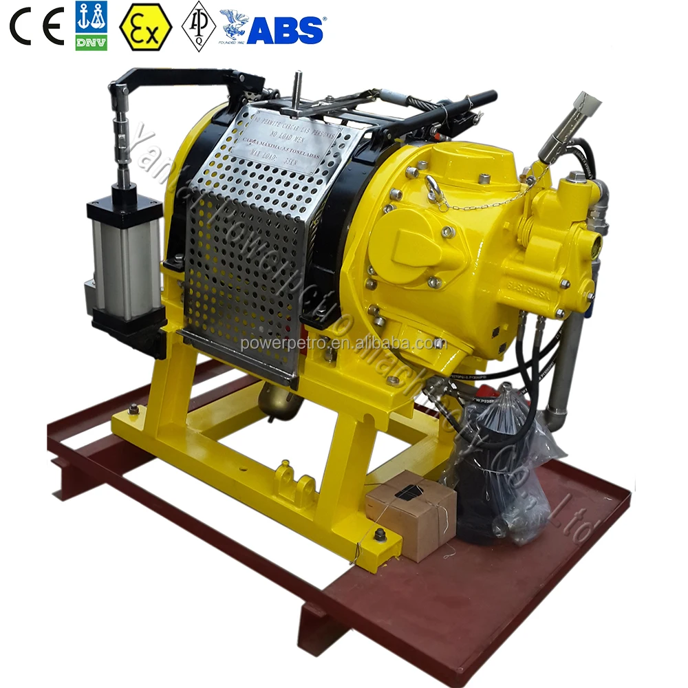 
petrol engine air powered winch with remote control 