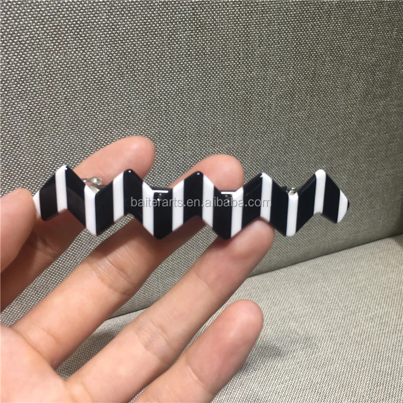 Elegant Simple Style Acrylic Hair Clips Accessories Cellulose Acetate Wave Hair Barrettes