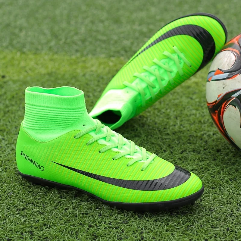 Man made training cheap custom made football cleats soccer boots