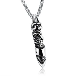 Wholesale Custom Men Stainless Steel Skull Penis Pendant Necklace