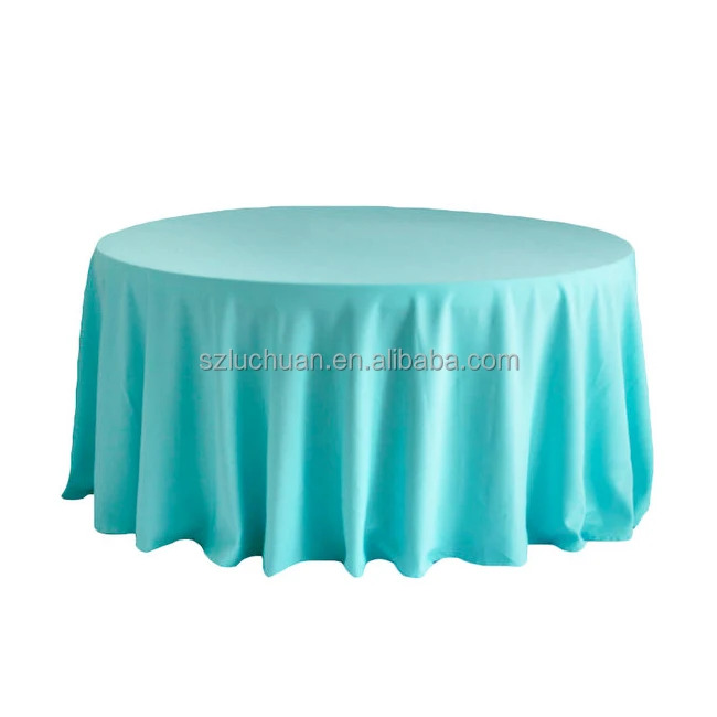 Wholesale Elegant 120 Round Purple Satin Tablecloth for Wedding