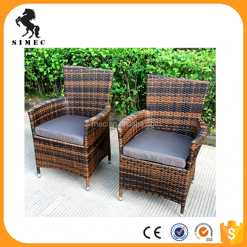 China supplier wholesale aluminum and wicker outdoor ratan chairs