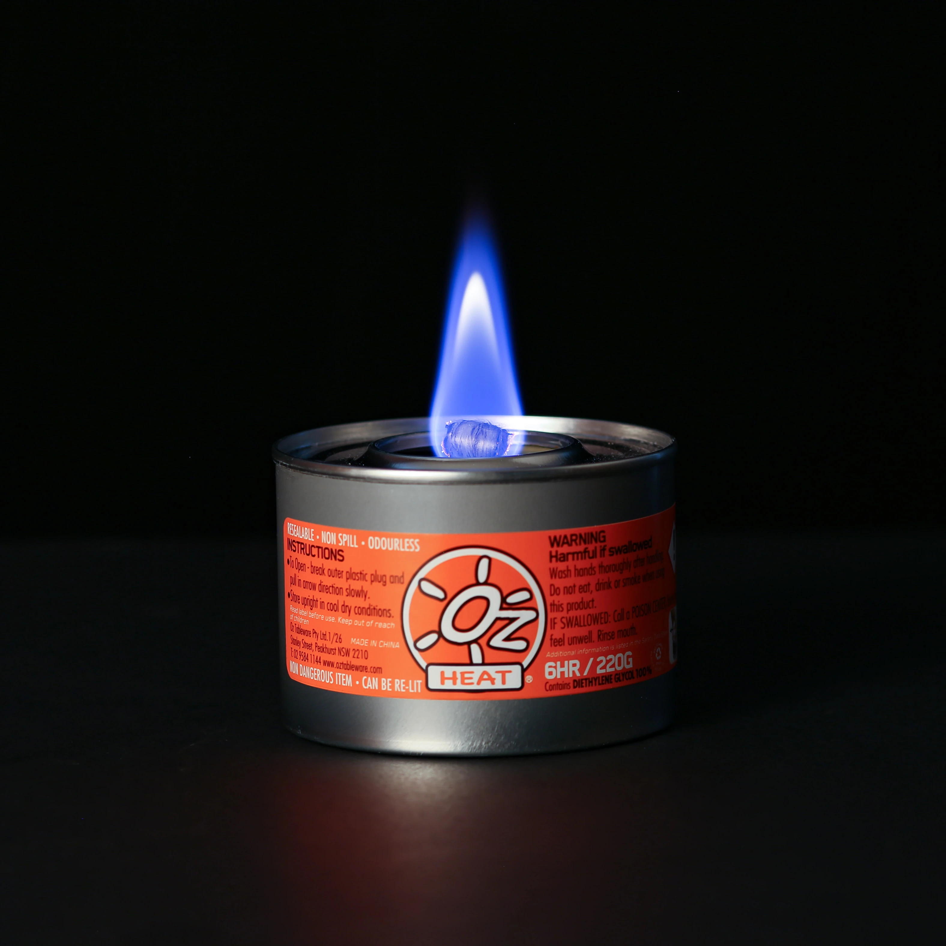 Oz Heat non flammable Buffet Chafing Dish Fuel