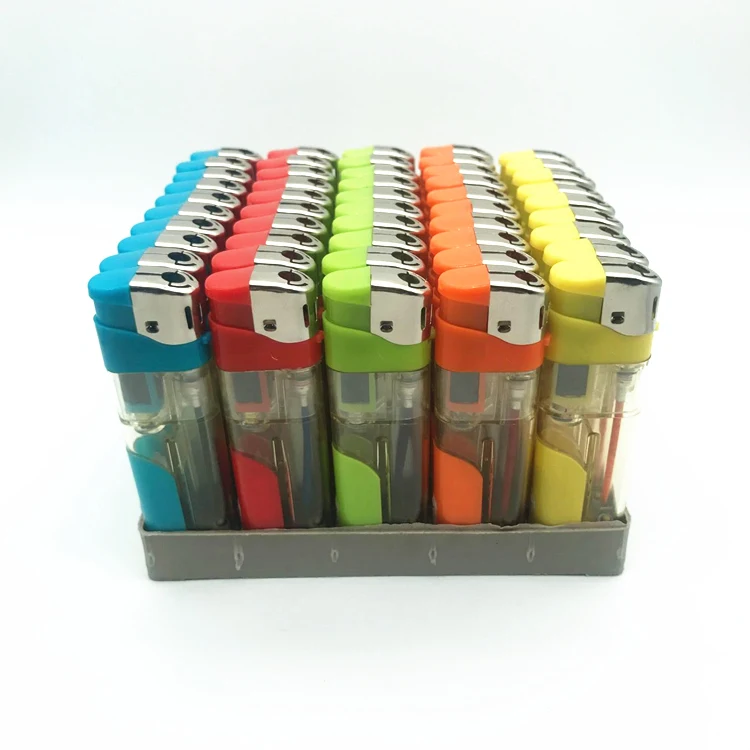 New Trending Popular custom logo  cigarette gas led electric Lighter  wiht torch