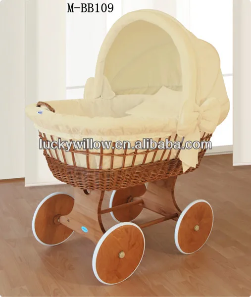 
Wicker baby moses pram basket for gift 