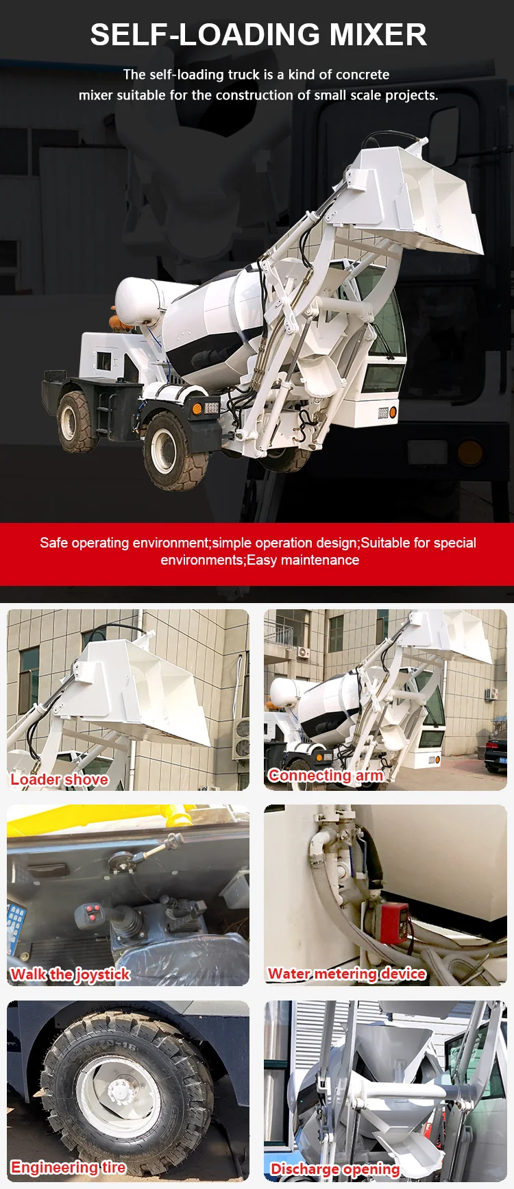 1 Self-loading concrete mixer truck
