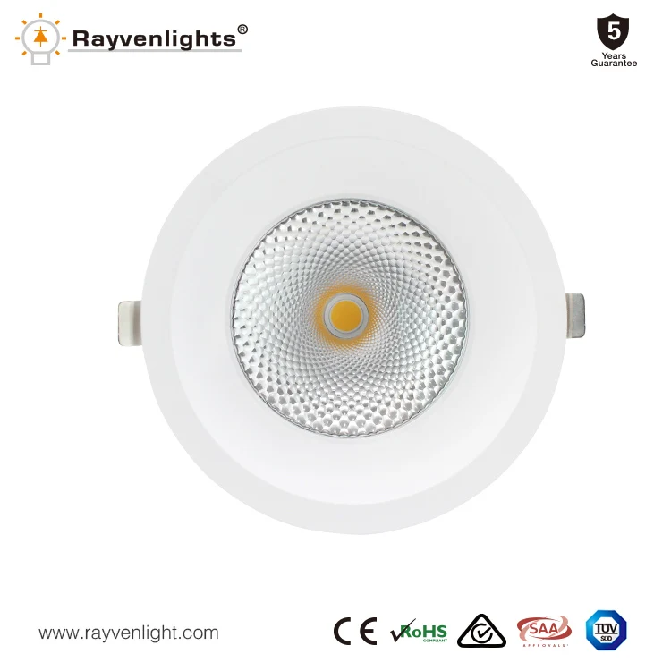 5 years warranty frameless led downlight UGR<19 anti-glare COB downlight 60 degree led light 6/8 inch 12-50W