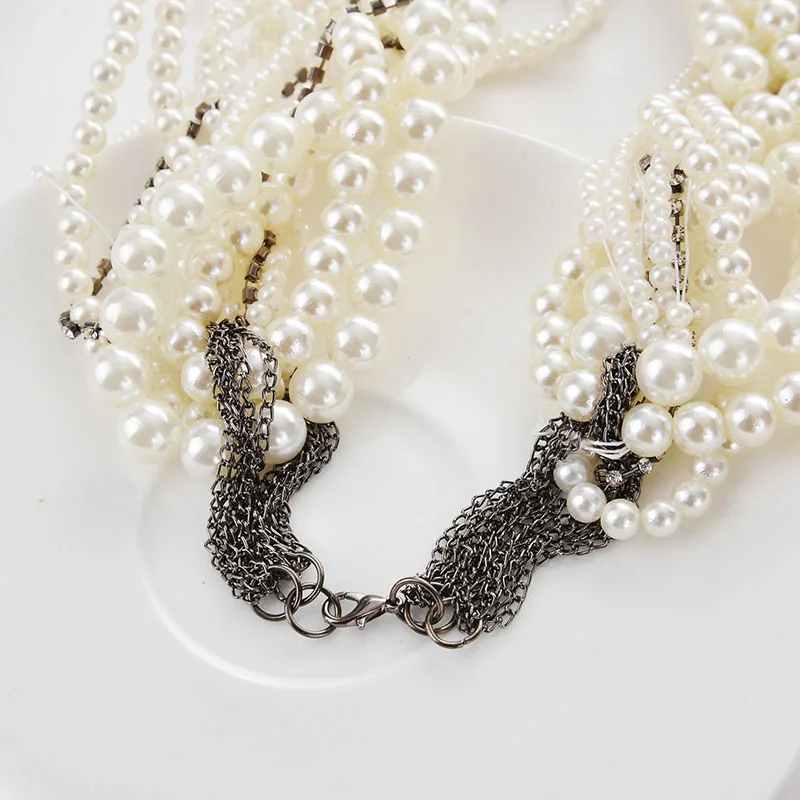 2018 new trendy popular top selling pearl necklace jewelry in stock