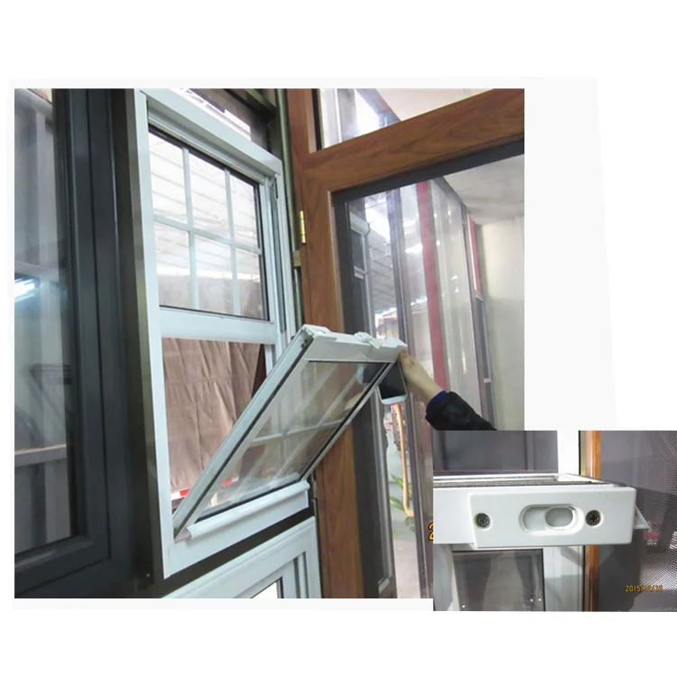 Factory directly price aluminium profile single hung vinyl window