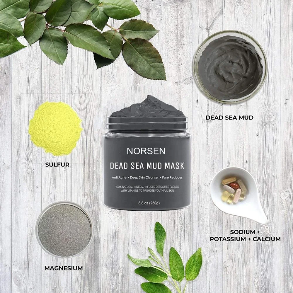 Hot Selling Face Care Anti Ance Shrink Pores Dead Sea Mud Face Mask