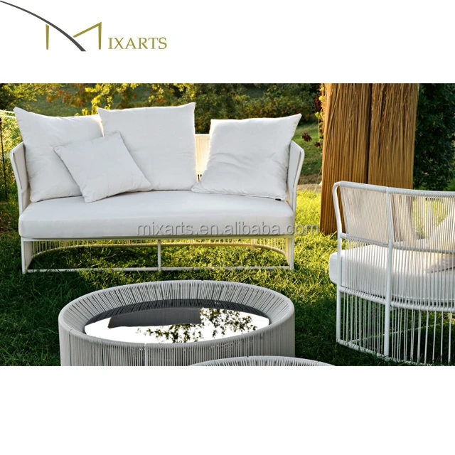 
bamboo patio rattan sofa set designs woven rope furniture rope chairs rattan garden furniture 