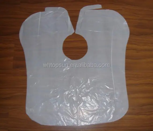 Disposable Plastic LDPE Bibs For Food