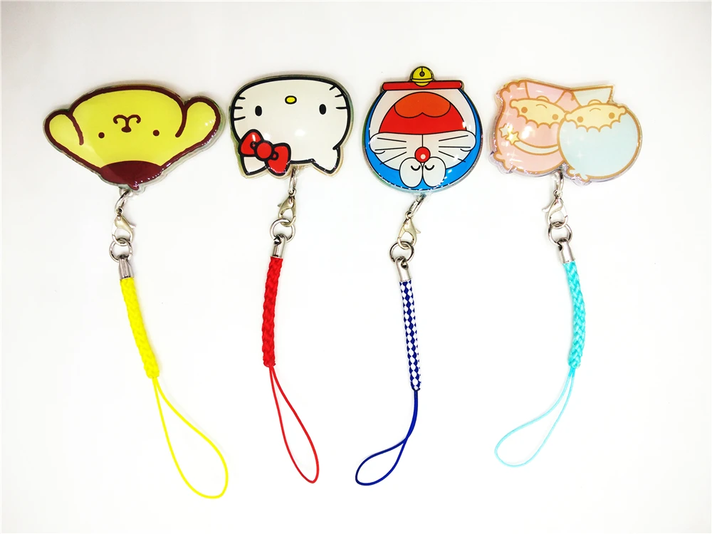 
Free Sample Custom Cartoon Keychain Acrylic Strap CNC Cut Offset Print 