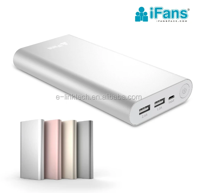 
iFans Dual 2 USB Phone Portable Charger Power Bank 20000mAh 