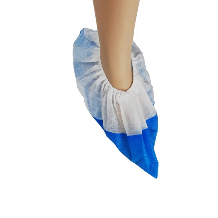 
Disposable waterproof CPE+PP non-woven shoe cover 