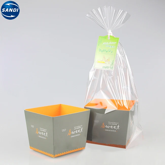 Disposable paper lunch food packaging box