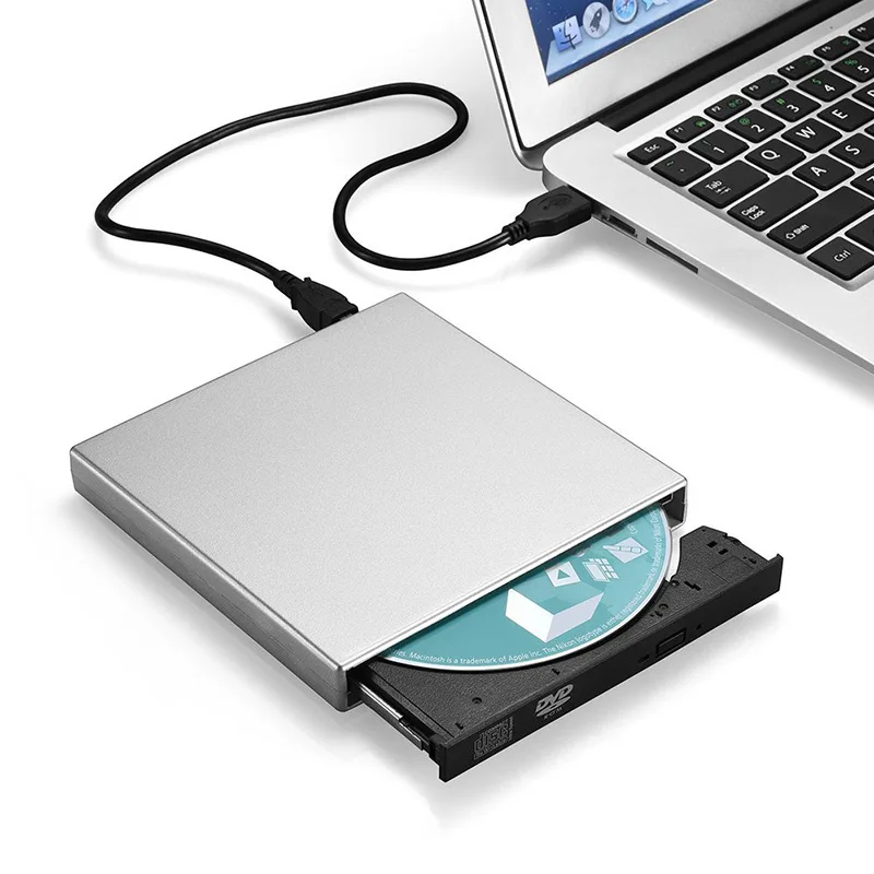 External DVD Drive Optical Drives USB DVD ROM Player CD-RW Burner Writer Recorder Portatil for Laptop Computer pc Windows 7/10