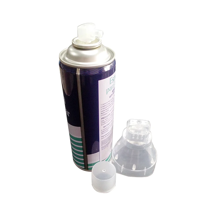 
Aerosol spray oxygen in can with valve and mask 