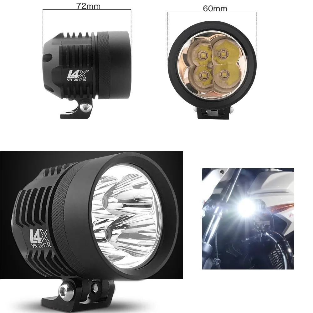 Auto Lighting System 40W Motorcycle Light Auxiliary Working Headlight With Light Cover