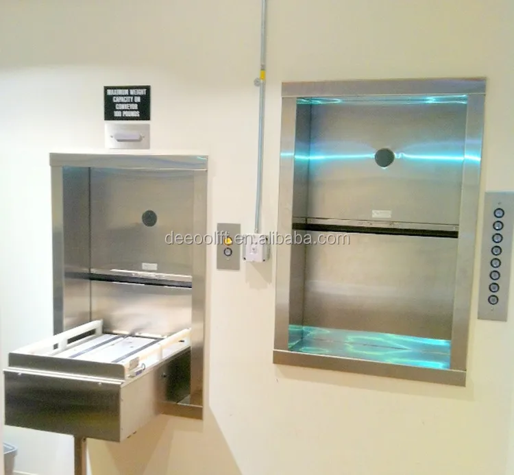 Machine Room 100kg Restaurant Mini Elevator For Food
