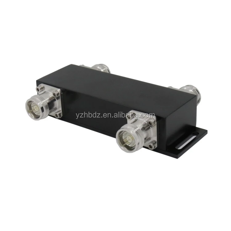 
Hongbo 4.3-10 Female Connectors RF Hybrid Combiner 3dB 698-2700MHz 2 in 2 out Hybrid Coupler Combiner 