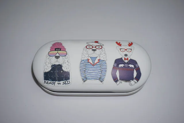 Custom Double Layers Iron Glasses Case contact lens case TH-288