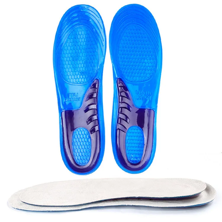 
OEM Shock Absorb Comfortable SEBS Silicone Gel shoe insole for sports 