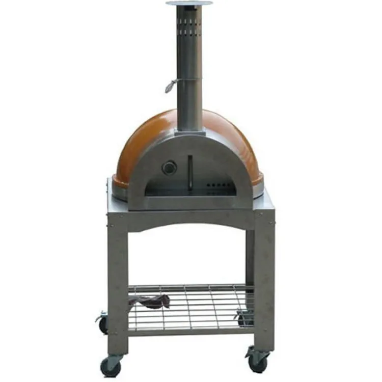 Commercial outdoor charcoal bread wood fired pizza oven