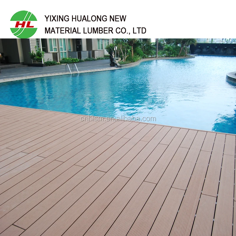 Низкие эксплуатационные расходы водонепроницаемые напольные покрытия WPC древесно-полимерного Композита Настил