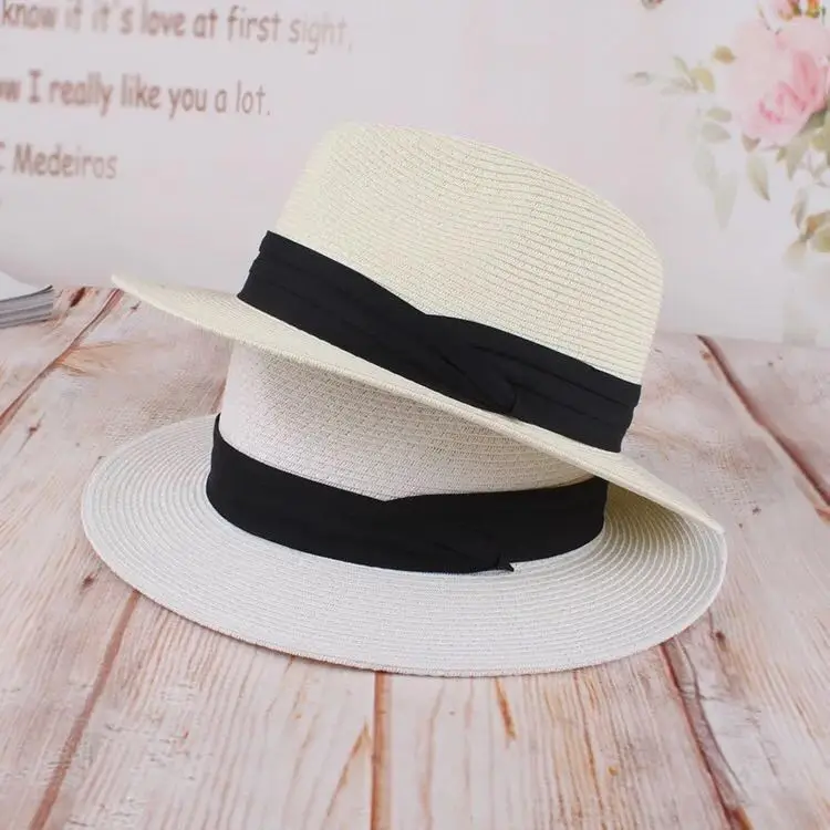 Лидер продаж широкополая популярная рекламная на заказ Высококачественная Соломенная Панама для