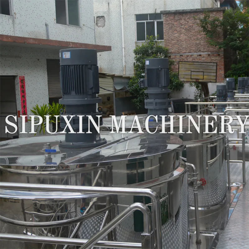 Sipuxin Stainless Steel 1000l Shampoo Making Machine Heating Mixing Tank Mixing Equipment