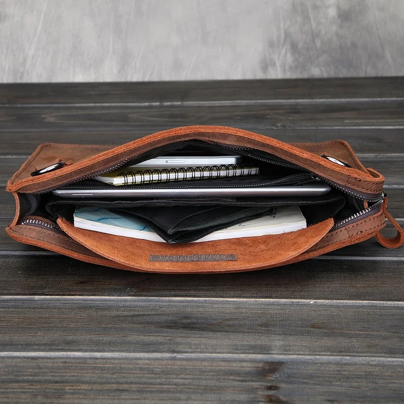Hot Sale High Quality Men Gender and Genuine Leather Material  Clutch