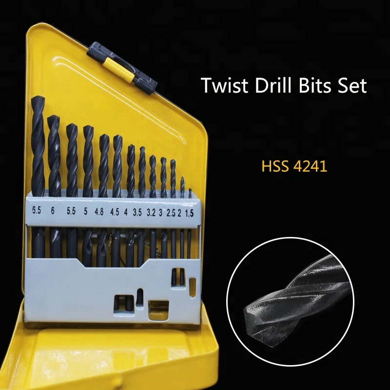 13PCS Fully Ground M35 HSS Straight Round Shank Cobalt Drill Bit Set