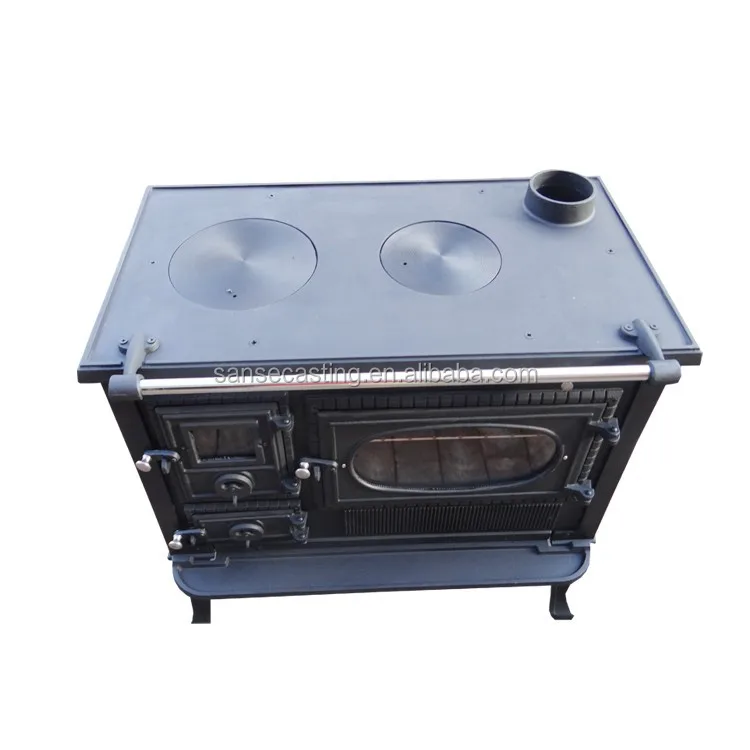 
Factory direct selling cast iron wood burning stove with oven (BSC318) 