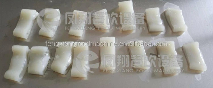 Industrial Automatic Giant Squid Wings Strips Cutting Slicing Machine