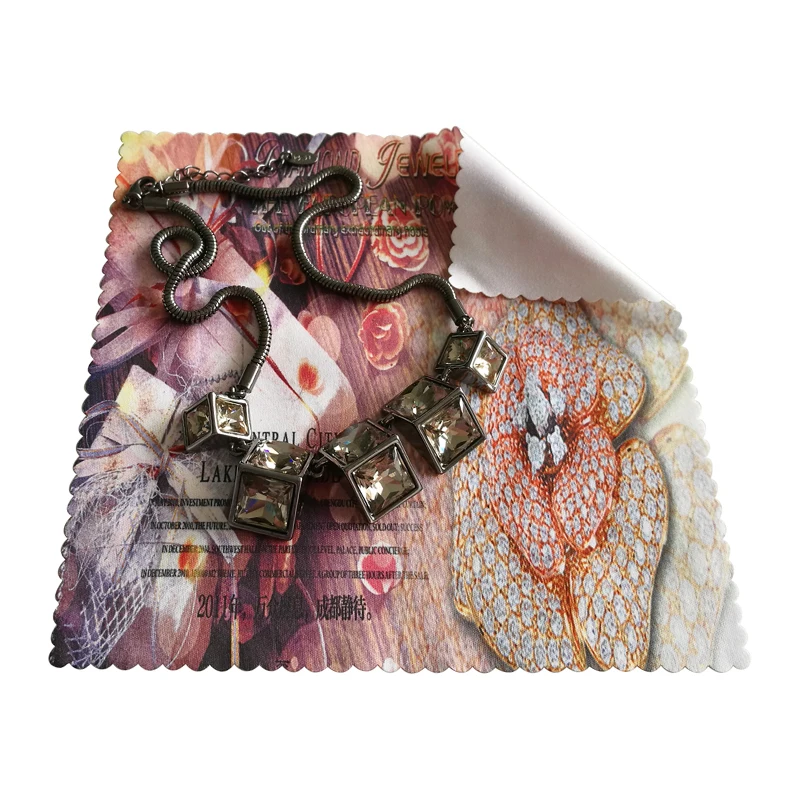 
Fashion microfiber gemstone jewelry polishing cloth 