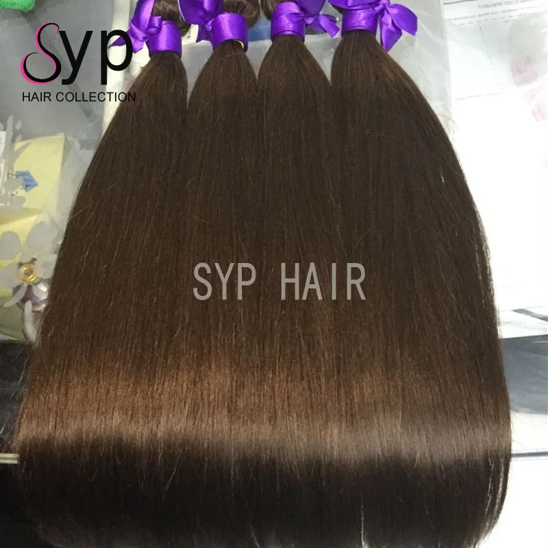 
Цвет № 4 Омбре бразильские коричневые человеческие волосы плетение из Бразилии плетение волос, китайские куклы наращивание волос 